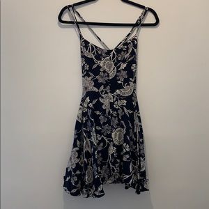 floral print mini dress